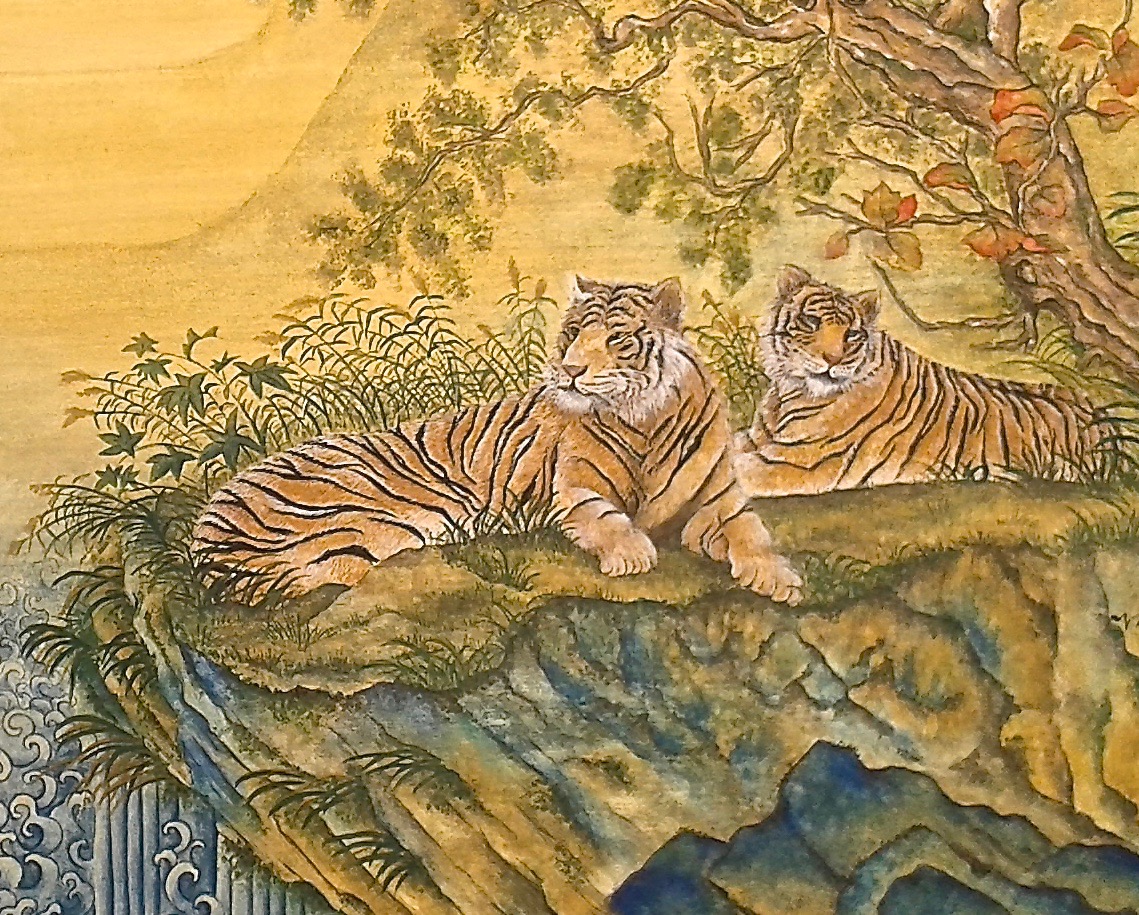 Lounging Tigers 2 - detail